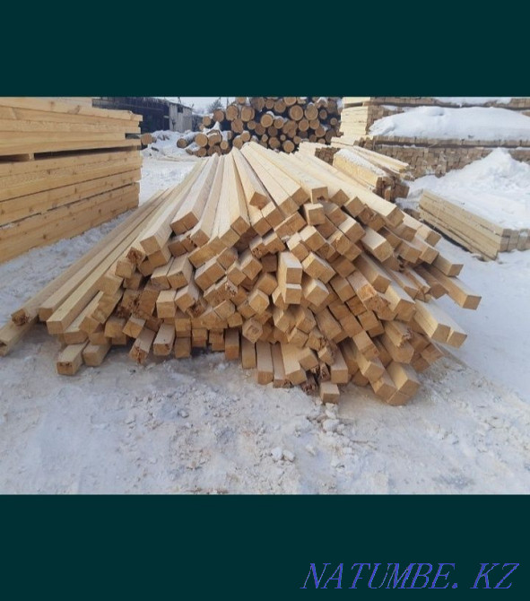 Доска, Пиломатериалы, Обрезная и Необрезная Доски Все виды есть Астана - изображение 1