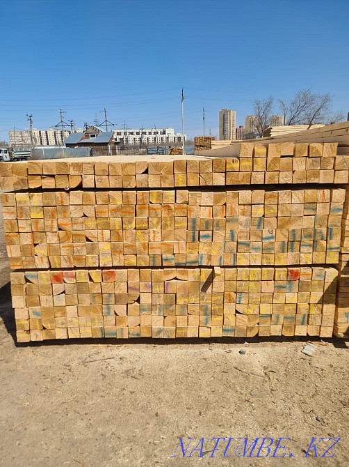 I will sell edged board, unedged disk saw cut, podtovarnik, firewood, Kostanay - photo 1