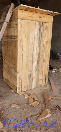 Edged board and unedged slab firewood toilet booth gazebo round timber Kostanay - photo 6
