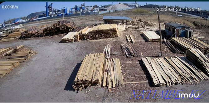 Edged board and unedged slab firewood toilet booth gazebo round timber Kostanay - photo 3