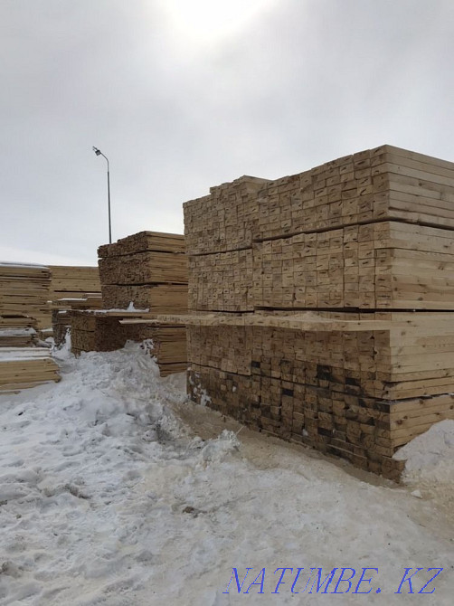 Доска Балка Брус Обрешётки Стропила Не обрезной Жезказган - изображение 2