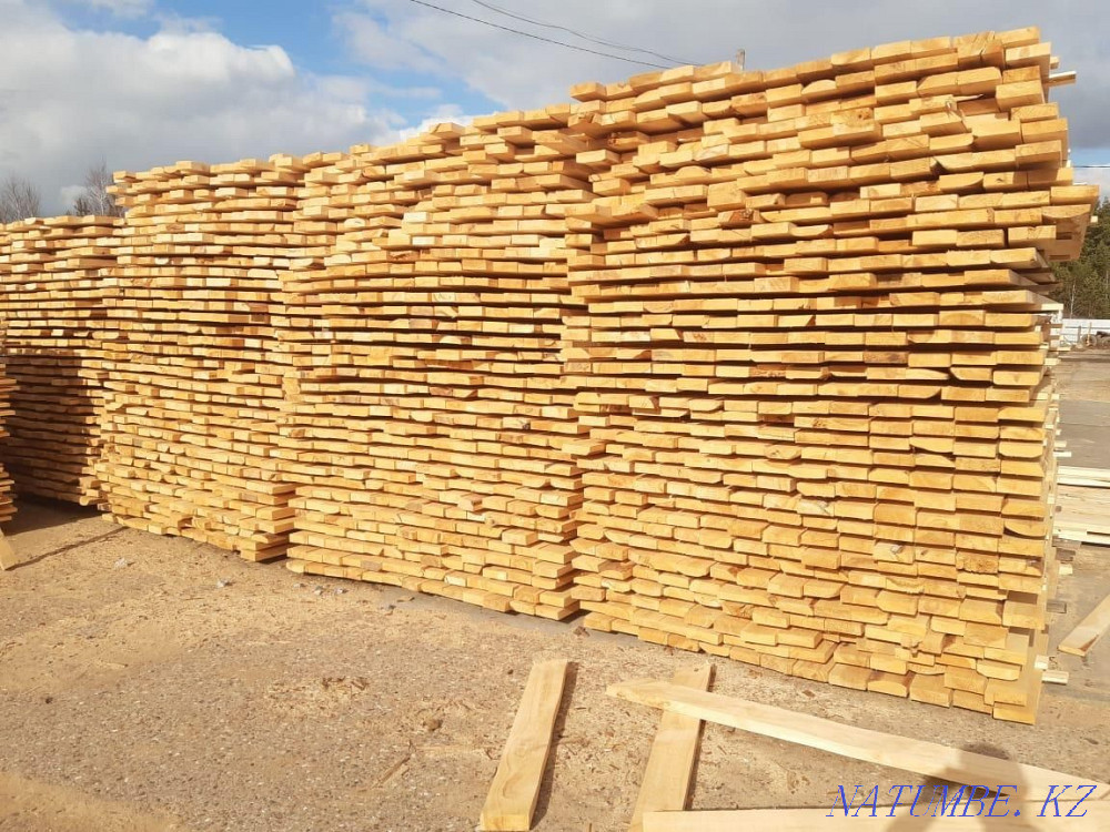 Доски обрезной и не обрезной вагонка для баня Астана - изображение 1