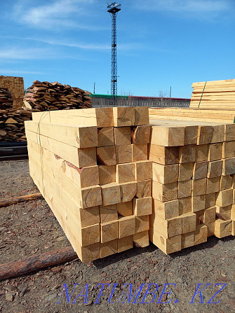 Rafters, beams, bar, board, firewood, timber, unedged board, forest, Semey - photo 3