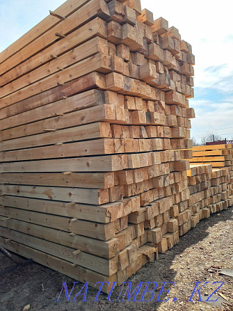 Rafters, beams, bar, board, firewood, timber, unedged board, forest, Semey - photo 5