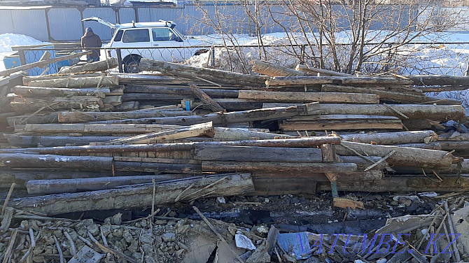 Продам бревна в хорошем состоянии, можно под дрова, не гнилые, Щучинск - изображение 1