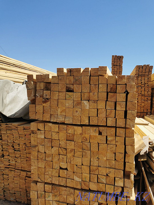 Lumber, beams, beams, rafters, edged and unedged Astana - photo 2