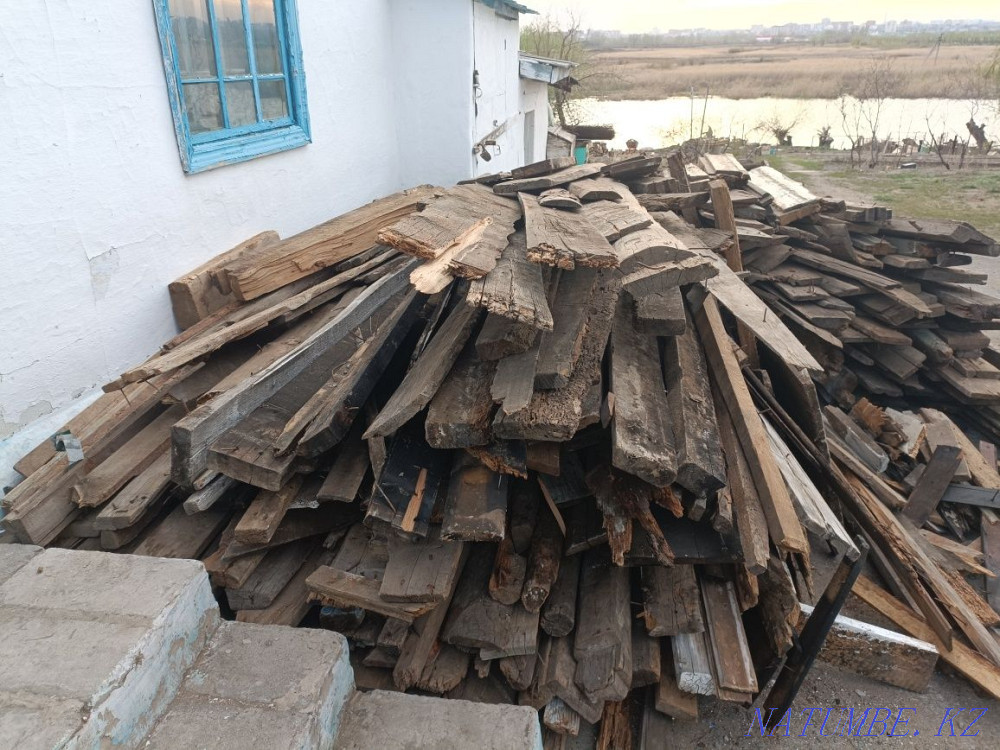 Доски дерево бревна Костанай - изображение 1