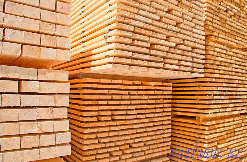 Пиломатериал, пиломатериалы Доска обрезная, необрезная,Цемент Кокшетау - изображение 2