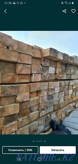 A?ash satylads. Timber, rafters, black, rail, bars? turdegi size ba Atyrau - photo 3