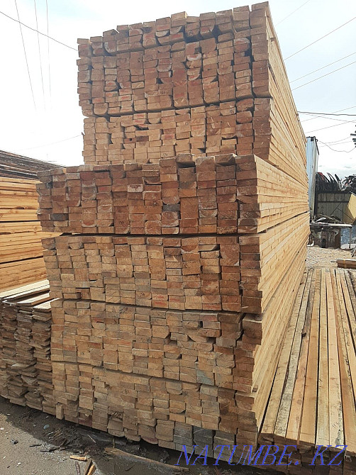 Балка Стропила Обрешетка Не обрезной Рейка Каркас на заказ  - изображение 1