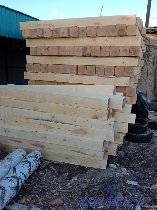 Продам берёзовый пиломатериал: брус, доска, горбыль, опилки. Петропавловск - изображение 1