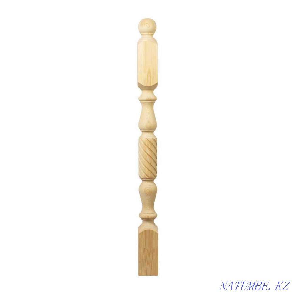 Pillar solid pine for stairs 3 Oral - photo 1