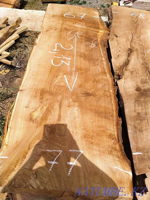 Слэб карагача толщина 7 см.. ясень.орех Тараз - изображение 2