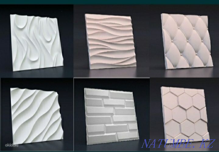 Decorative 3D gypsum panel Almaty - photo 5