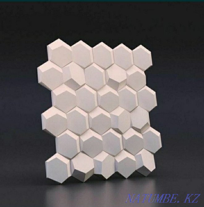 Decorative 3D gypsum panel Almaty - photo 1