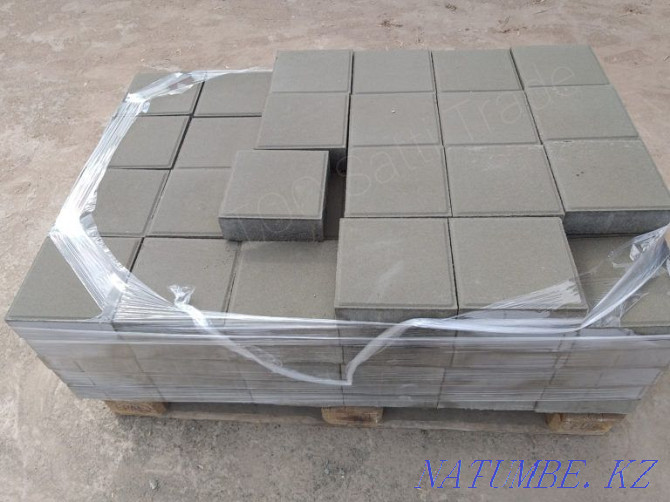 Vibropressed stone blocks 200x200x60mm Almaty - photo 2