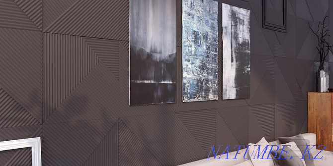 Decorative 3D Panel. Gypsum 3D panels Almaty - photo 5