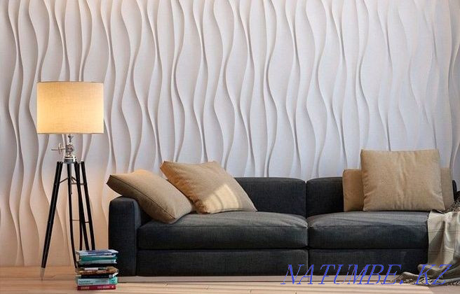 Decorative 3D Panel. Gypsum 3D panels Almaty - photo 4