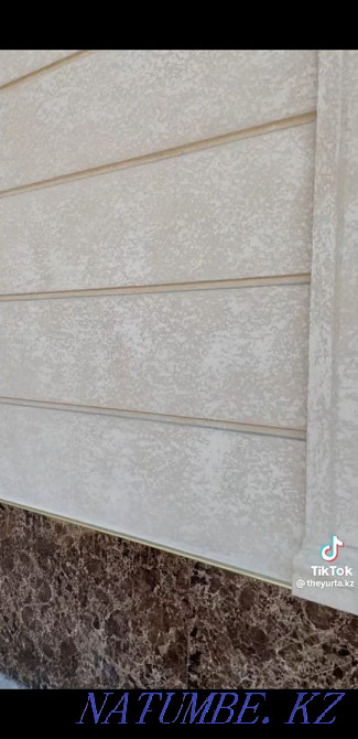 Liquid travertine, facade, thermal panel. Astana - photo 5