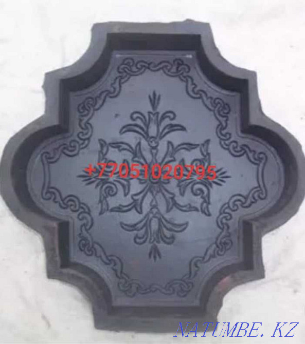 Тротуар тақталарына, тас блоктарға арналған резеңке (резеңке) қалыптасады.  Алматы - изображение 1