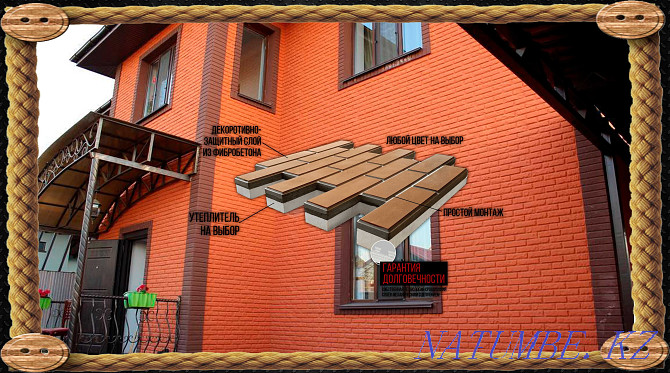 Дайын бизнес\полифасад / фибробетон / декоративный фасад / термопанели Тараз - изображение 1
