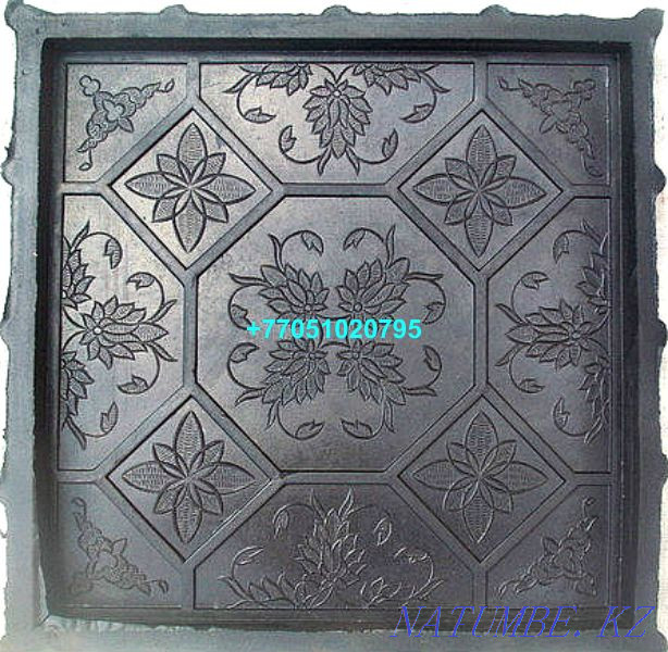 Rubber (rubber) molds for paving stones, paving slabs! Almaty - photo 1