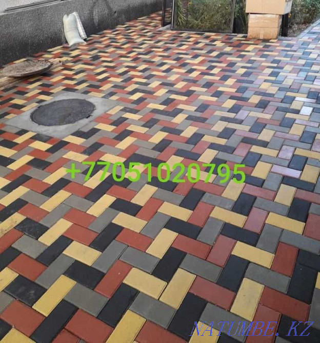 Престелген (вибропресстелген) брусчатка. Тротуар тақталары.  Алматы - изображение 3
