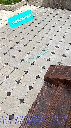 Брусчатка! Евробрусчатка ( мрамор из бетона). Тротуарная плитка. Алматы - изображение 1