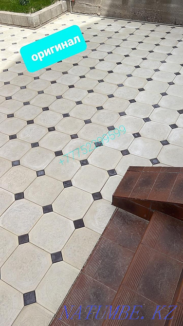 Жол төсейтін тастар! Еуроблок (бетоннан жасалған мәрмәр). Тротуар тақталары.  Алматы - изображение 1