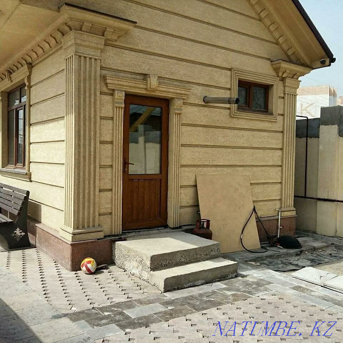 Thermopanel/Frame/Zhitky travertine/Polyfoam/Column/Eaves/Gypsum Shymkent - photo 1