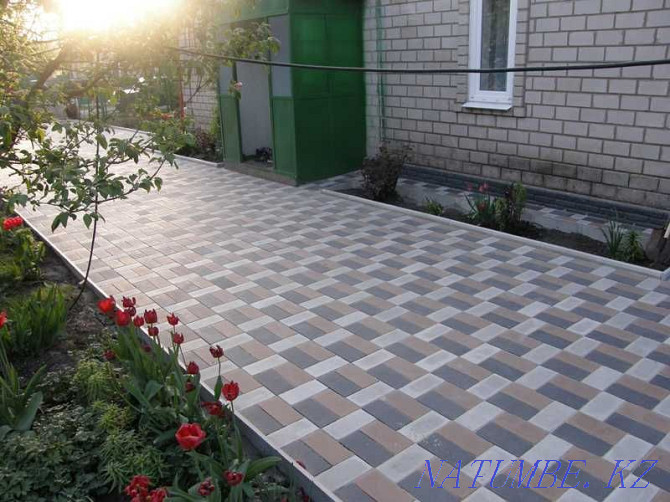 Дорожное покрытие брусчатка вибропресс. Рассрочка. Алматы - изображение 1