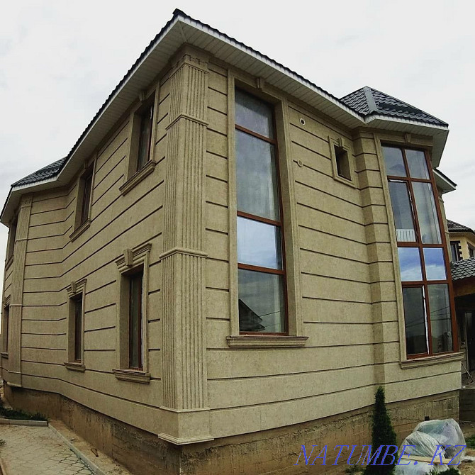 Thermal panel. Front decor. Thermal facade. Window framed. Column. Shymkent - photo 2