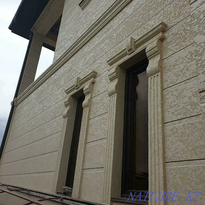 Thermal panel. Front decor. Thermal facade. Window framed. Column. Shymkent - photo 7