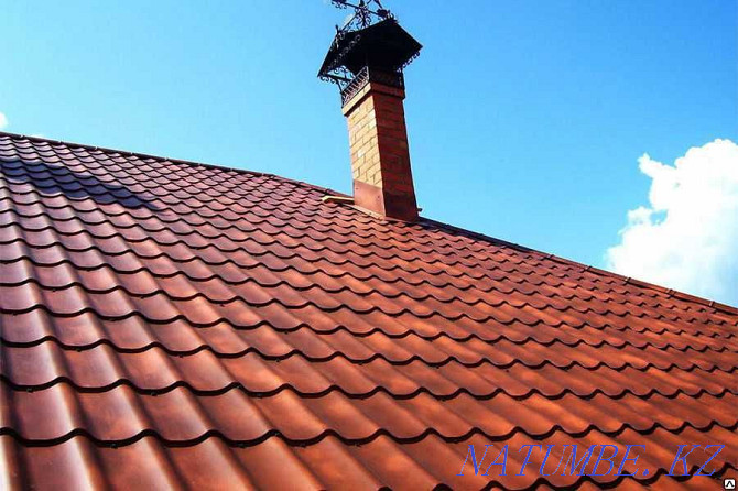 Metal tile, roof tiles, profiled sheets, siding, gutters Almaty - photo 5