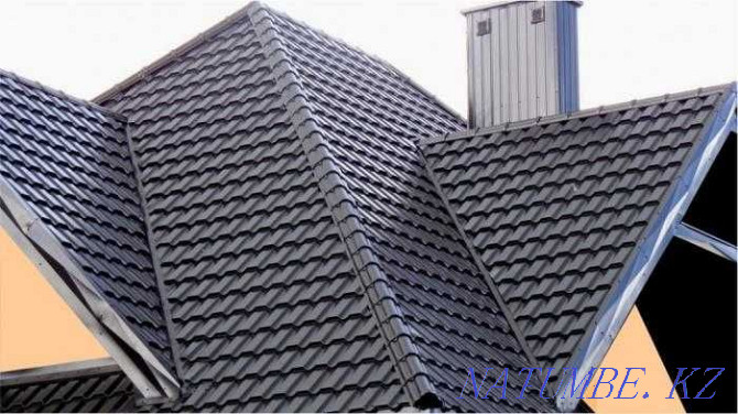 Metal tile, roof tiles, profiled sheets, siding, gutters Almaty - photo 8