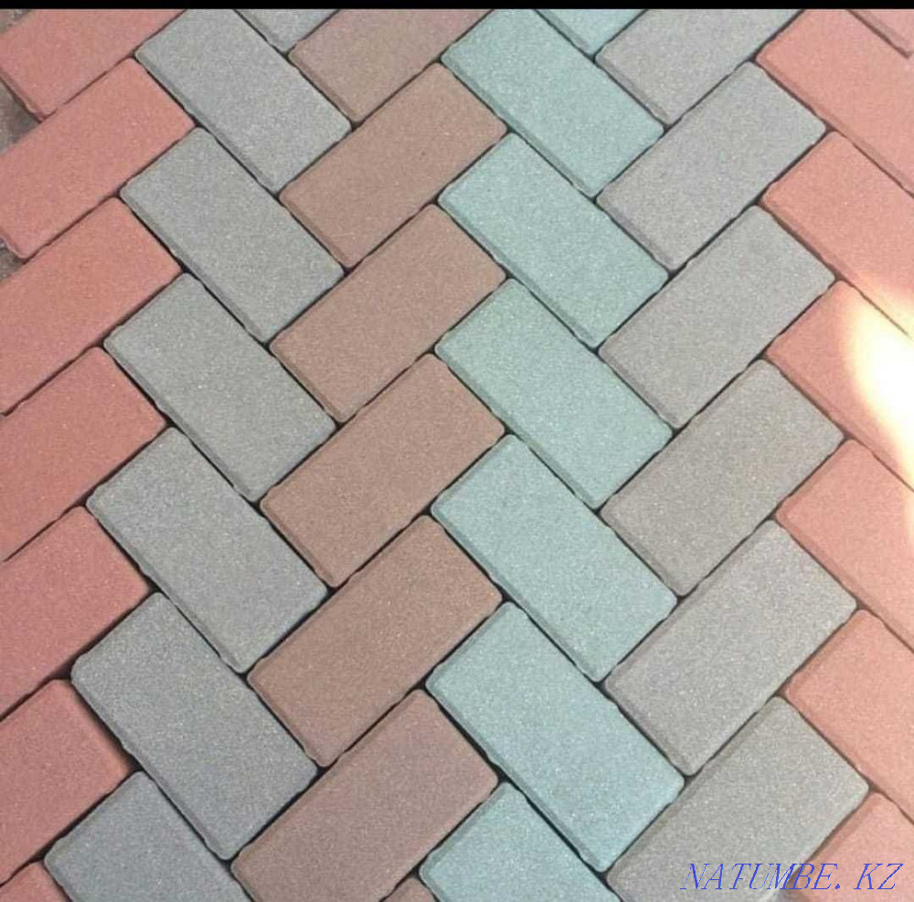 Paving stones. Euro and Vibropress. In assortment. In stock and on order. Almaty - photo 2
