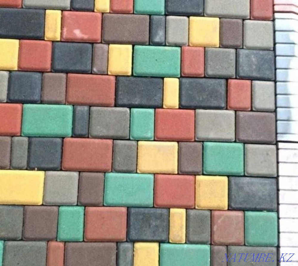 Paving stones. Euro and Vibropress. In assortment. In stock and on order. Almaty - photo 1