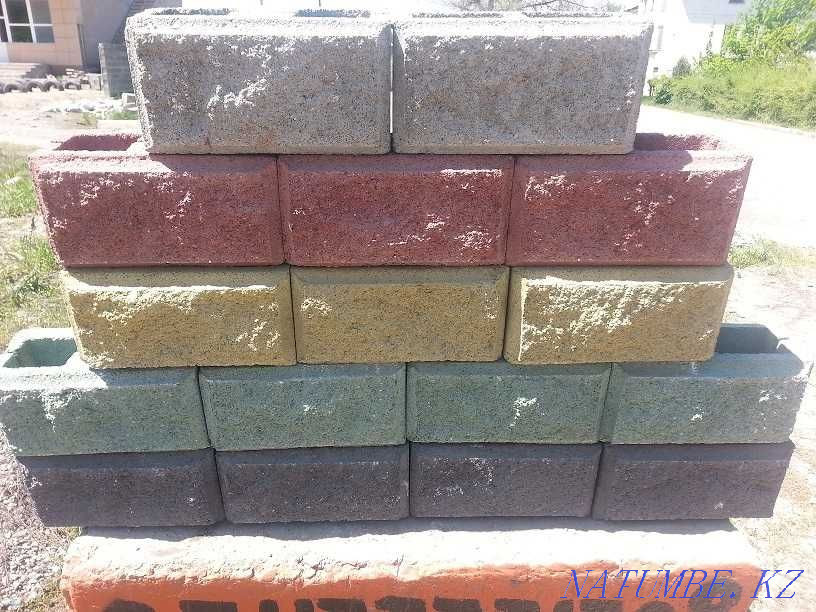 Broken brick. Different colors. Almaty - photo 8