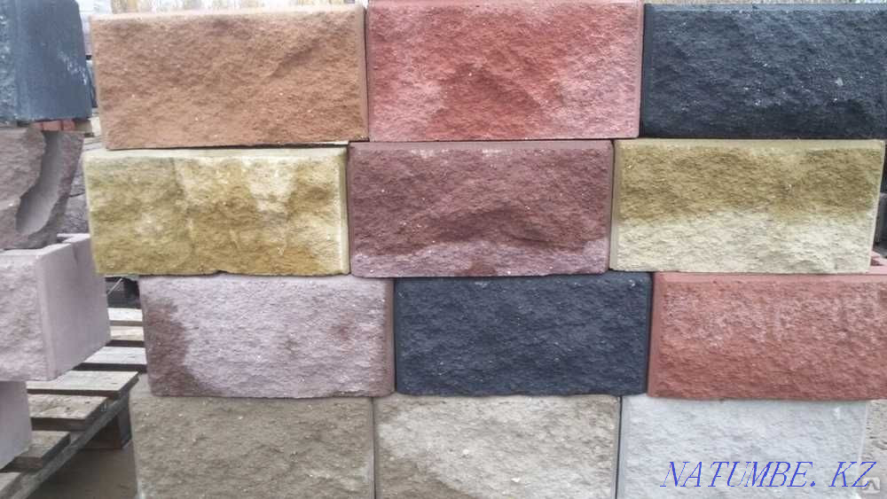 Broken brick. Different colors. Almaty - photo 1