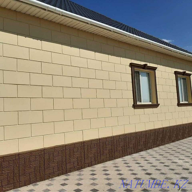 Thermal panels Brick Travertine Price in Kazakhstan Facade decor to order Гульдала - photo 3