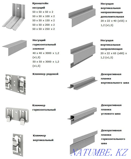 L-shaped profile, Klyammer, brackets. Большой чаган - photo 1