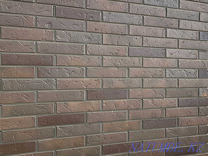 Brick facing ceramic FLASH SLATE GRAPHITE, 0,7NF, available Astana - photo 1