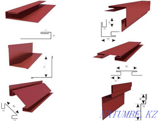 Accessories for metal siding. profiled sheet. Ust-Kamenogorsk - photo 1