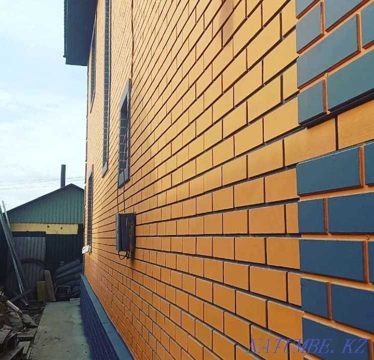 Термопанели с Клинкерной Плиткой Травертин Фасад Белый Мрамор LUX Талдыкорган - изображение 1