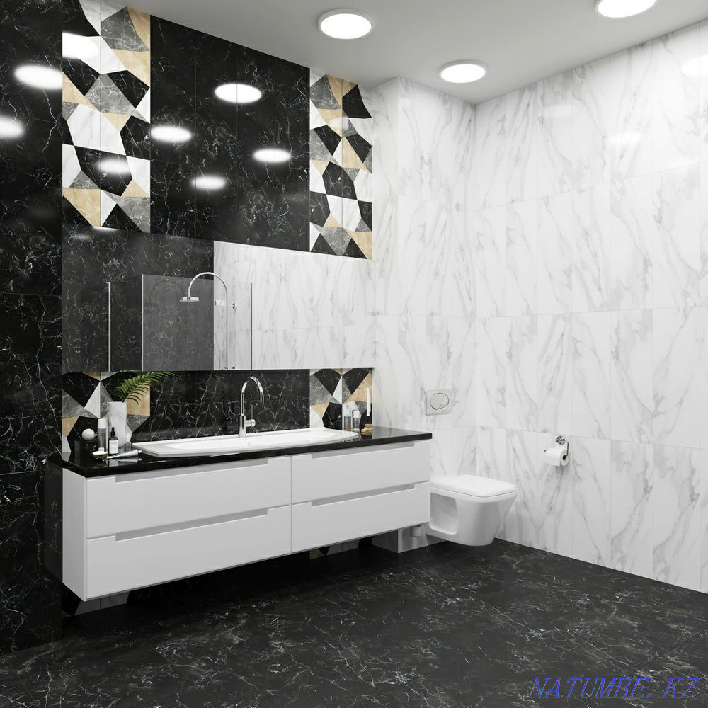 Плитка, фарфордан жасалған тастан жасалған бұйымдар  Қарағанды - изображение 1