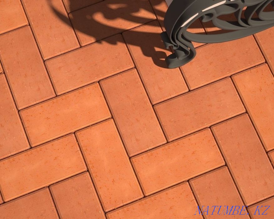 Клинкер тротуарный Красный Лондон, брусчатка Астана - изображение 2