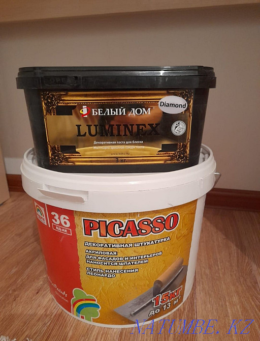 Декоративная штукатурка и декор.паста для блеска Атырау - изображение 1