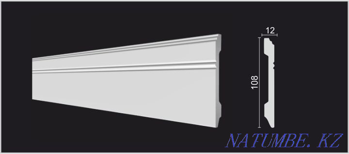 Плинтуса 10см из дюрополимера Алматы - изображение 8