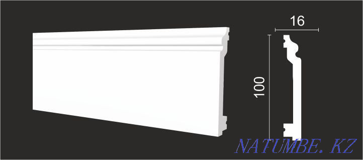 Плинтуса 10см из дюрополимера Алматы - изображение 7