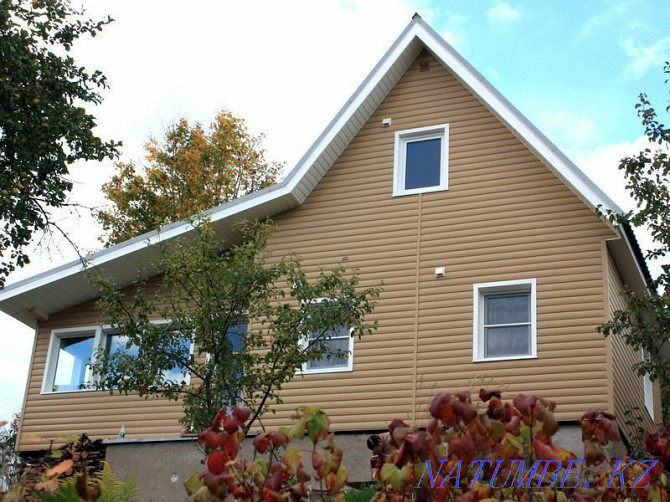 Vinyl siding, metal, under a brick, under a stone, under a log Karagandy - photo 2